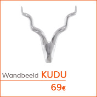 De woonkamer - Wandbeeld KUDU