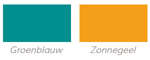 Groenblauw et zonnegeel - Kleuren tendensen voor uw 2014 deko.