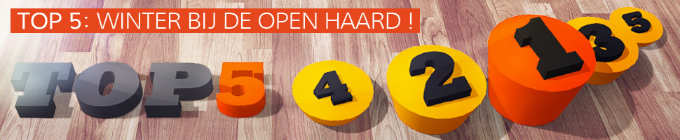 TOP 5 : WINTER BIJ DE OPEN HAARD !