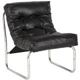 Zwarte loungefauteuil LOFT - Alterego Design